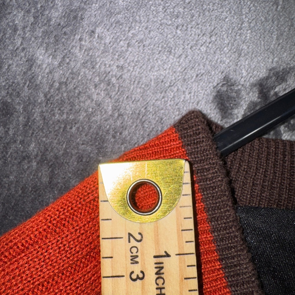 Mizuno WindLite Golf Sweater Mens XL Orange V-Neck Lined Performance Pullover - Picture 13 of 14